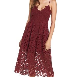ASTR the label midi lace dress